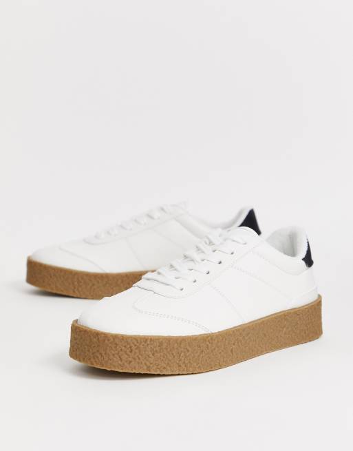asos chunky white sneakers