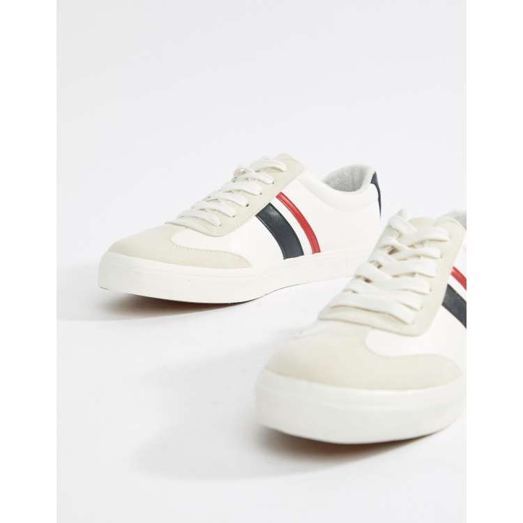 White shoes 2025 red stripe