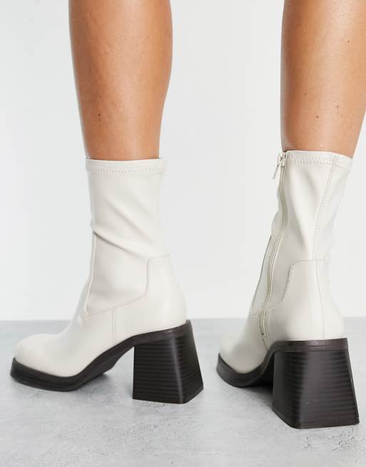 White ankle 2024 boots asos