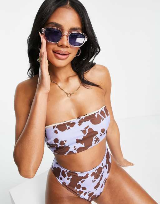 Asos cow store print bikini