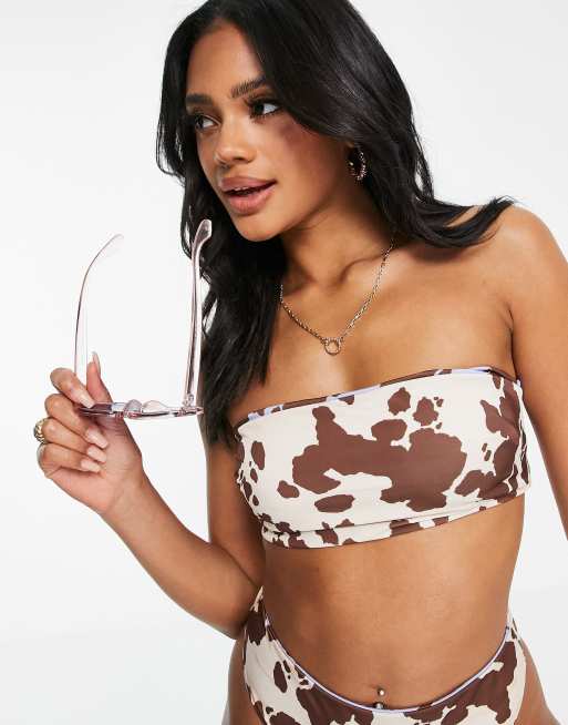 Asos cow store print bikini