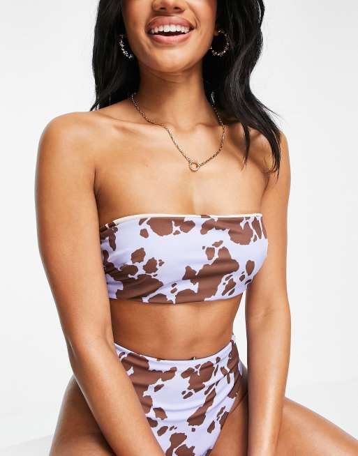 Asos cow store print bikini