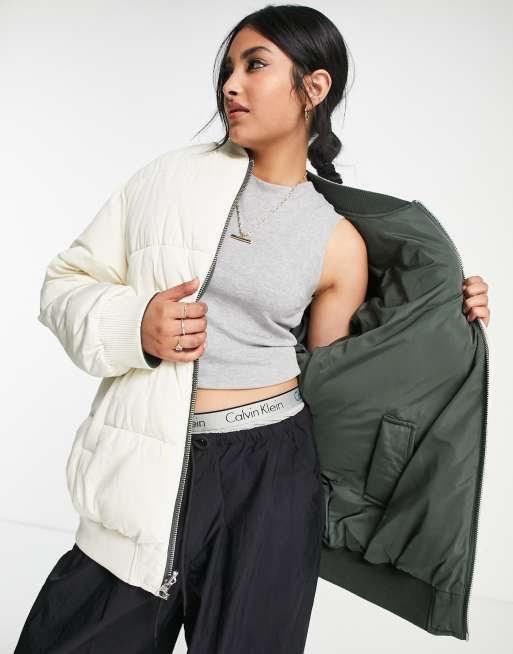 ASOS DESIGN Mix & Match quilted set in khaki