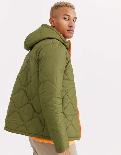 Green and on sale orange puffer jacket