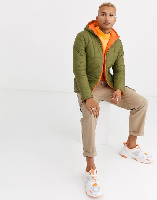 Green and on sale orange puffer jacket