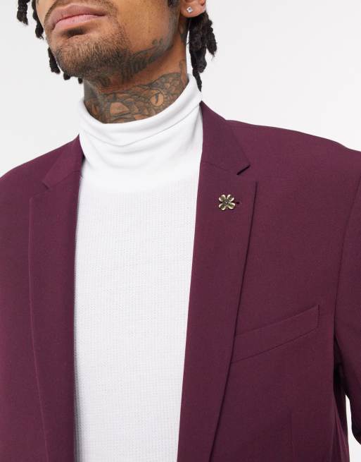 ASOS DESIGN - Reversnål med kløver i slebet guldfarve, 3 af 4