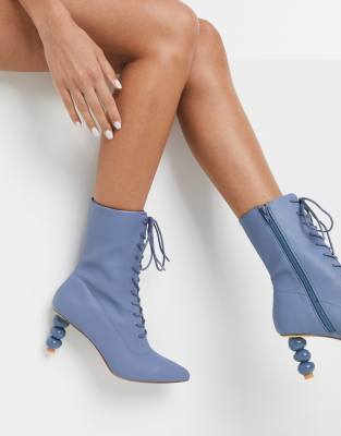 asos blue boots