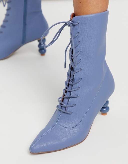 Light blue lace sales up boots