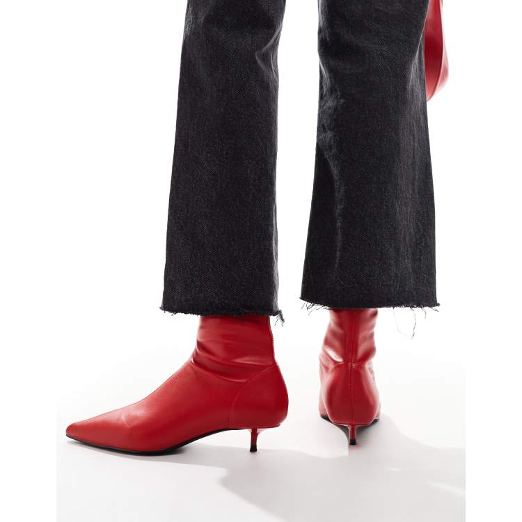 Black and red sock boots hotsell