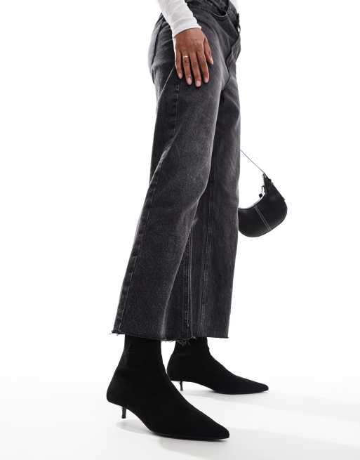 ASOS DESIGN - Rhiannon - Sock boots met extreme kittenhak in zwart, 2 van 4