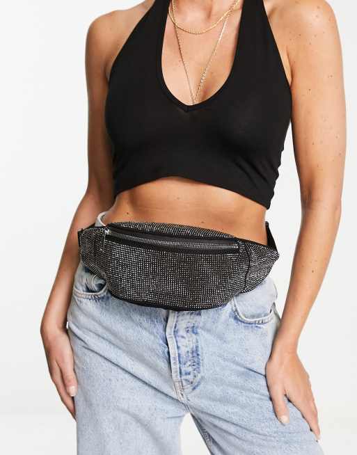 ASOS DESIGN Curve fanny pack in stone