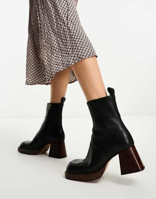 Asos heeled best sale ankle boots