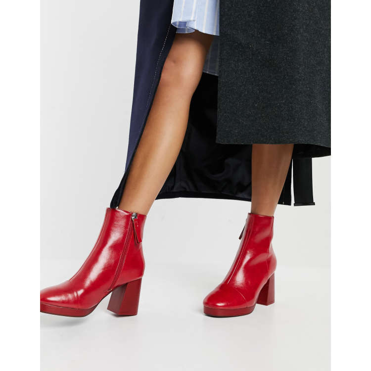Ботильоны осень 2024 тренды модные женские Asos Design Rhona Platform Boots In Tan Best Sale bellady.by