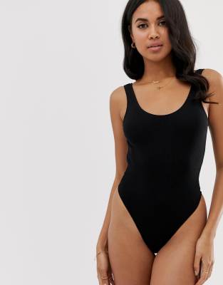 black thong bodysuit