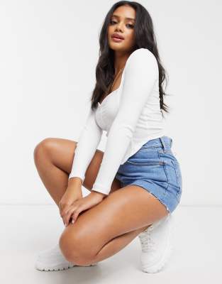 asos white corset top