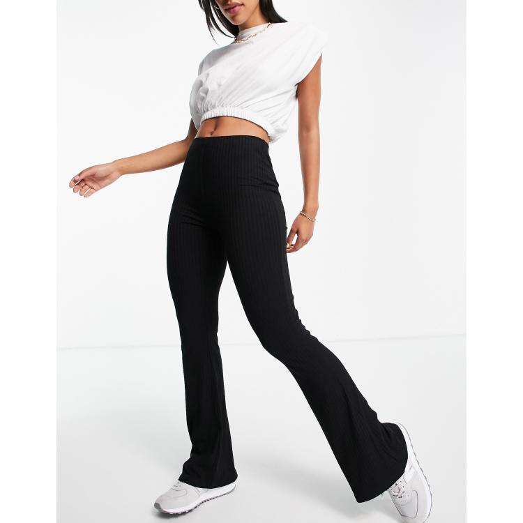 Pull&Bear Flared Pants In Black ubicaciondepersonas.cdmx.gob.mx