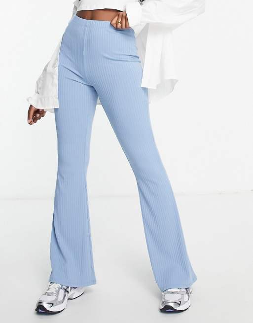 Baby blue hot sale flare pants