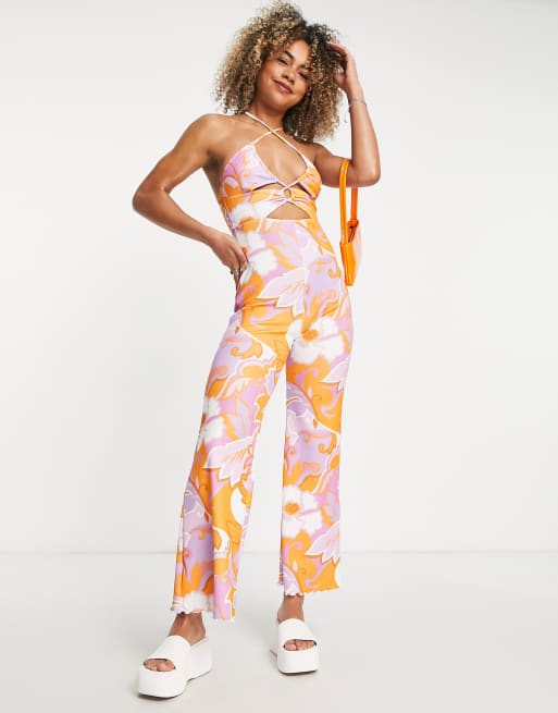 Halter Cut Out Jumpsuit