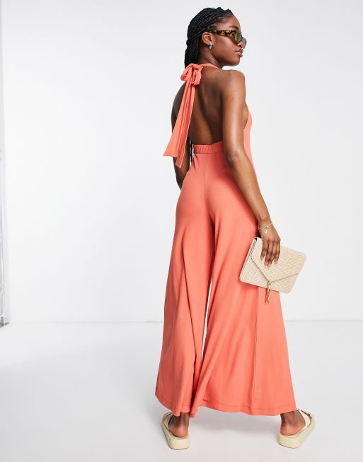 Asos cheap coral jumpsuit