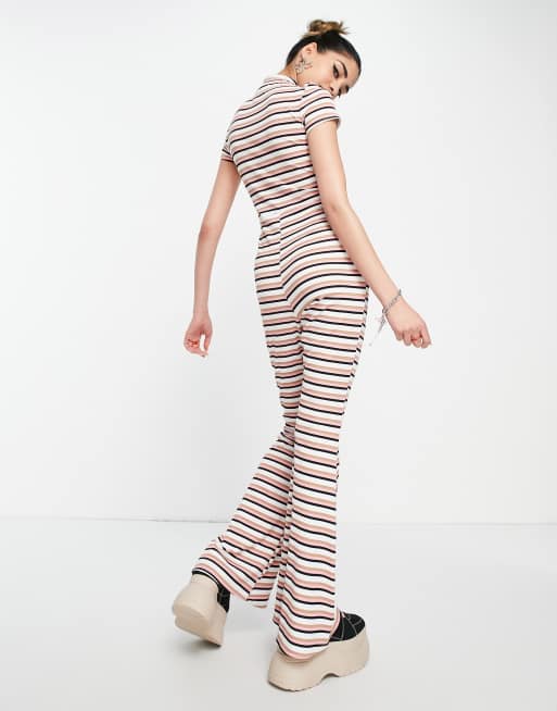 Asos cheap striped jumpsuit