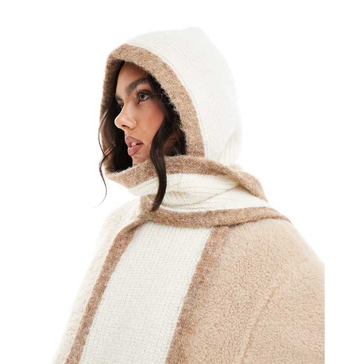【Raucohouse】Poulsen ribbed wool hooded knit Raucohouse