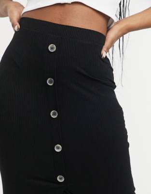 midi skirt buttons