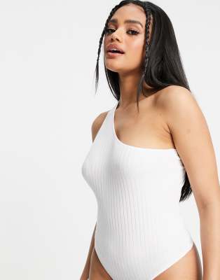 white one sleeve bodysuit