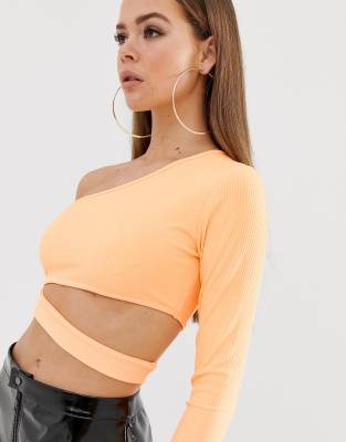 orange cut out top