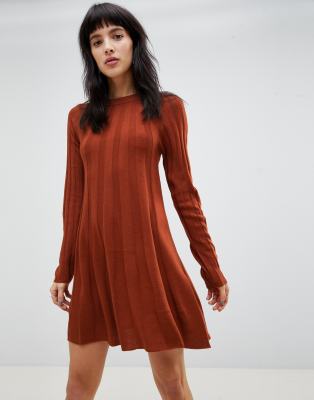 ribbed swing dress