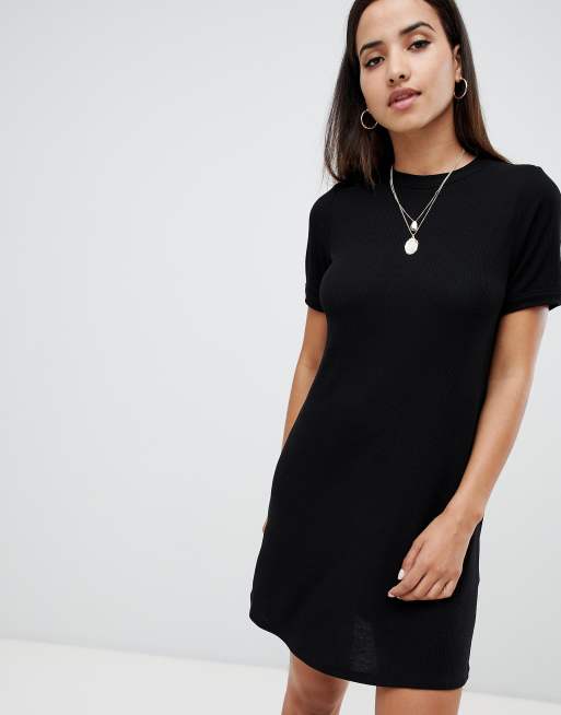 Ribbed t hot sale shirt dress