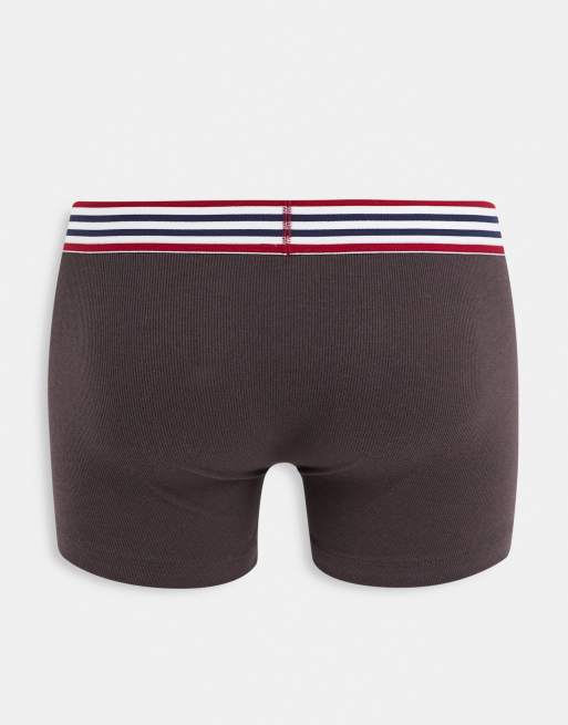 ASOS DESIGN – Ribbade trunks med kontrasterande midjeband, 3-pack, 2 av 4