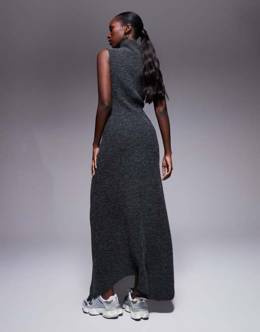 maxi balloon dress Abstract Print Oversized Maxi Dress