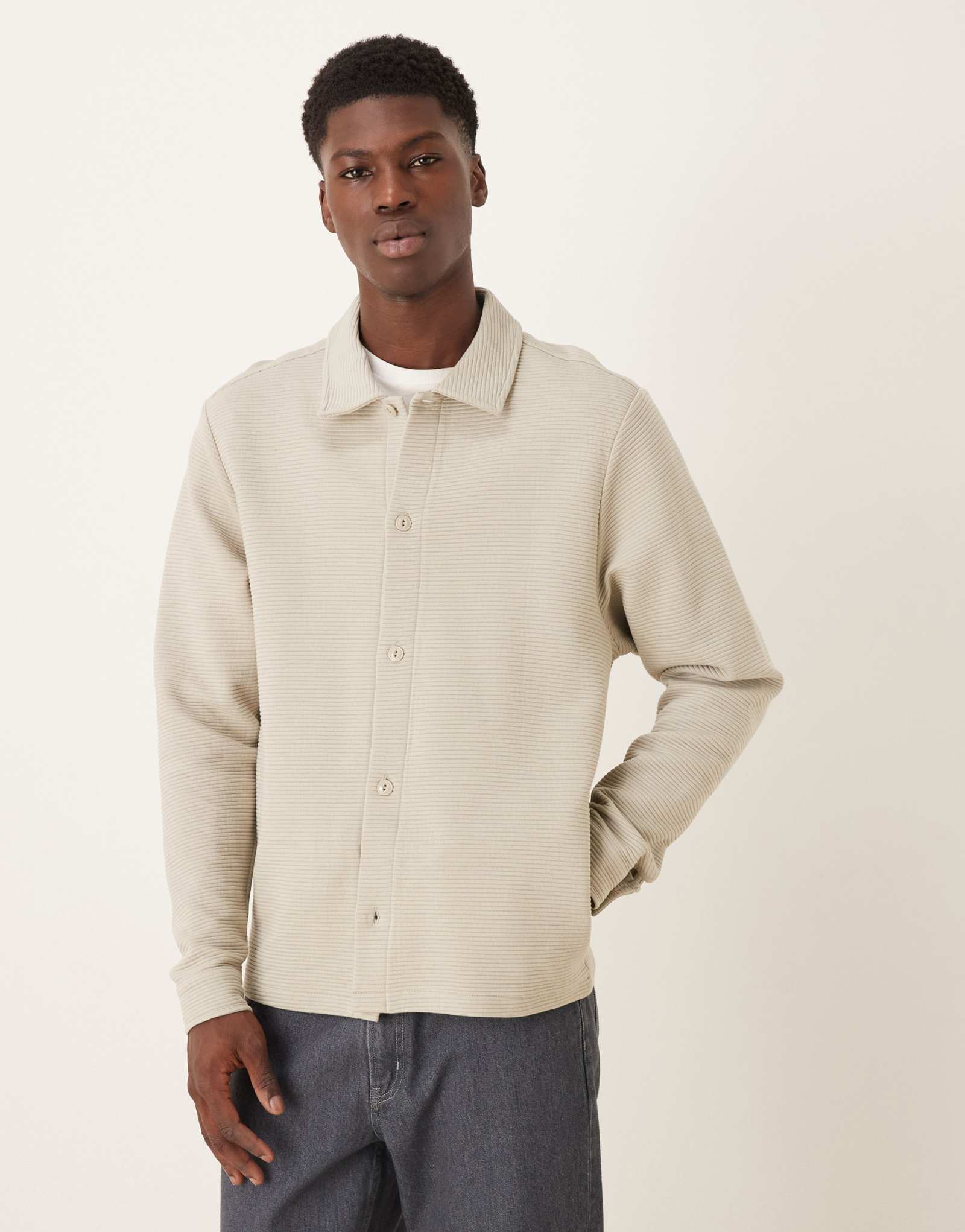 Дужка из рубчатого трикотажа ASOS DESIGN из камня