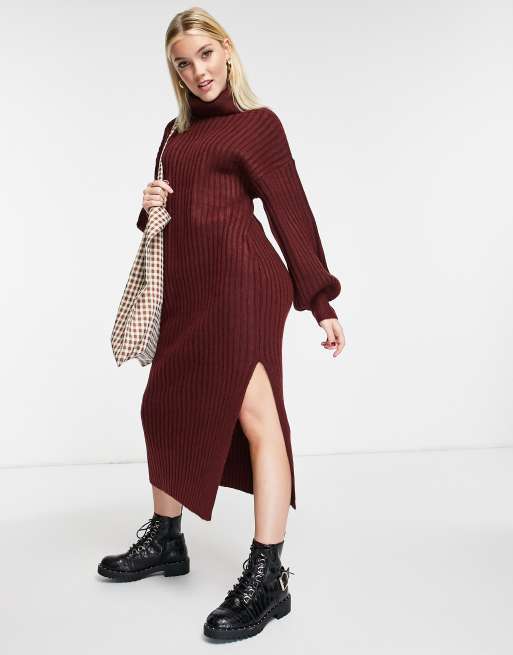 Asos ribbed midi dress best sale