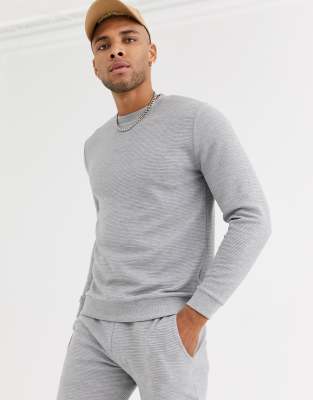 grey ribbed tracksuit
