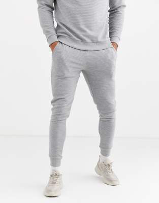 grey ribbed tracksuit