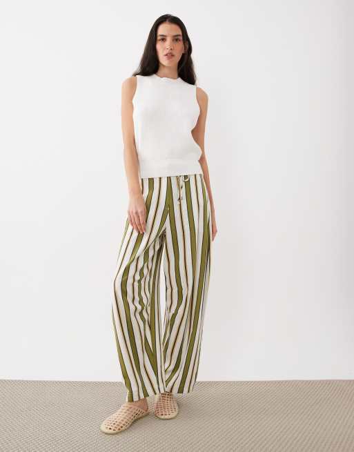 ASOS DESIGN - Ribstrikket hvid tanktop med tekstur, 2 af 4