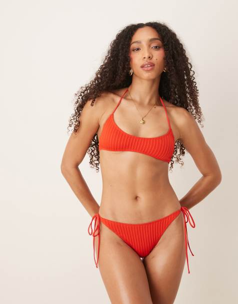 ASOS DESIGN – Riddy – Röd bikini - view 1