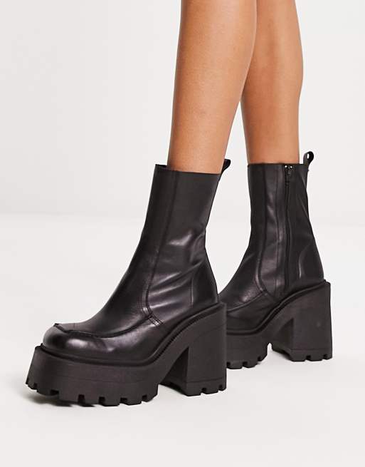 Asos cheap heeled boots