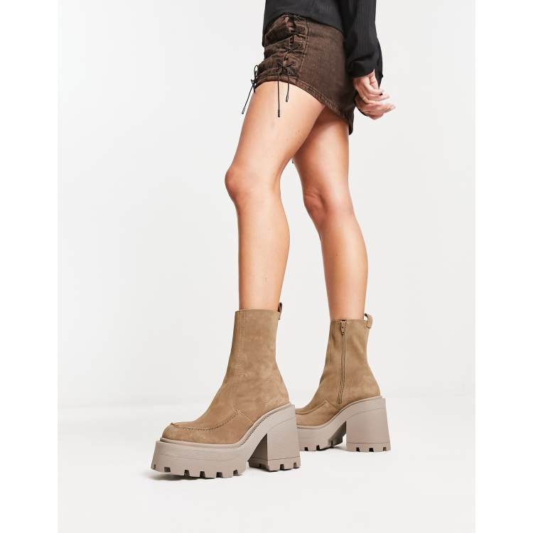 Asos design raider chunky lace up boots sale