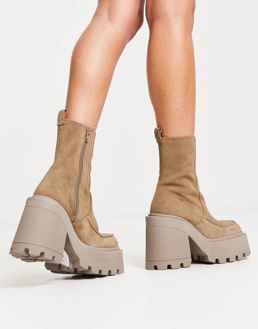 Asos chunky 2025 heel boots