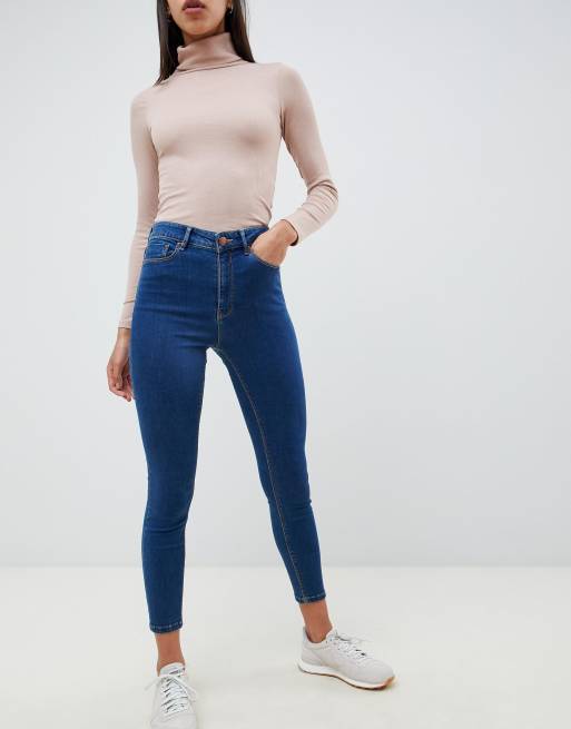 high waisted skinny jeans asos