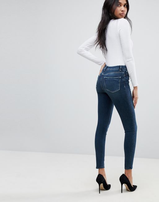 Asos ridley high waist best sale skinny jeans