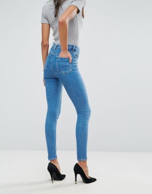 asos design ridley high waist skinny jeans