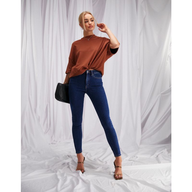 Jeans Ltnkp DESIGN - Ridley - Jeans skinny a vita alta lavaggio medio