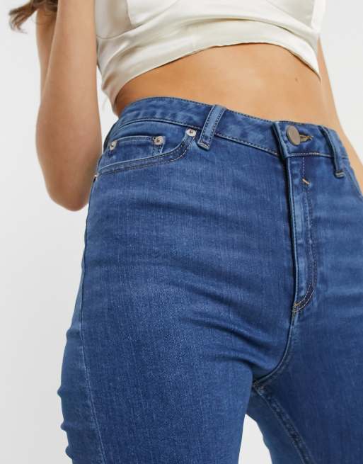 ASOS DESIGN – Ridley – Skinny jeans i mellantvätt, 3 av 4