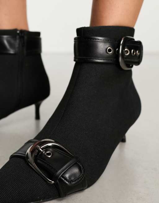 Asos black 2024 kitten heels