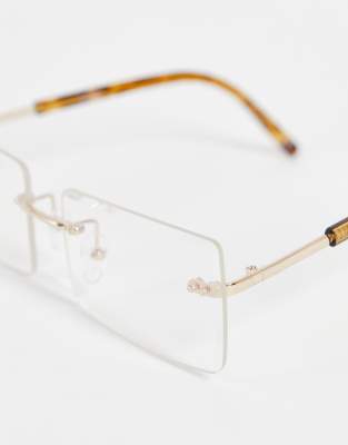 clear square fashion glasses