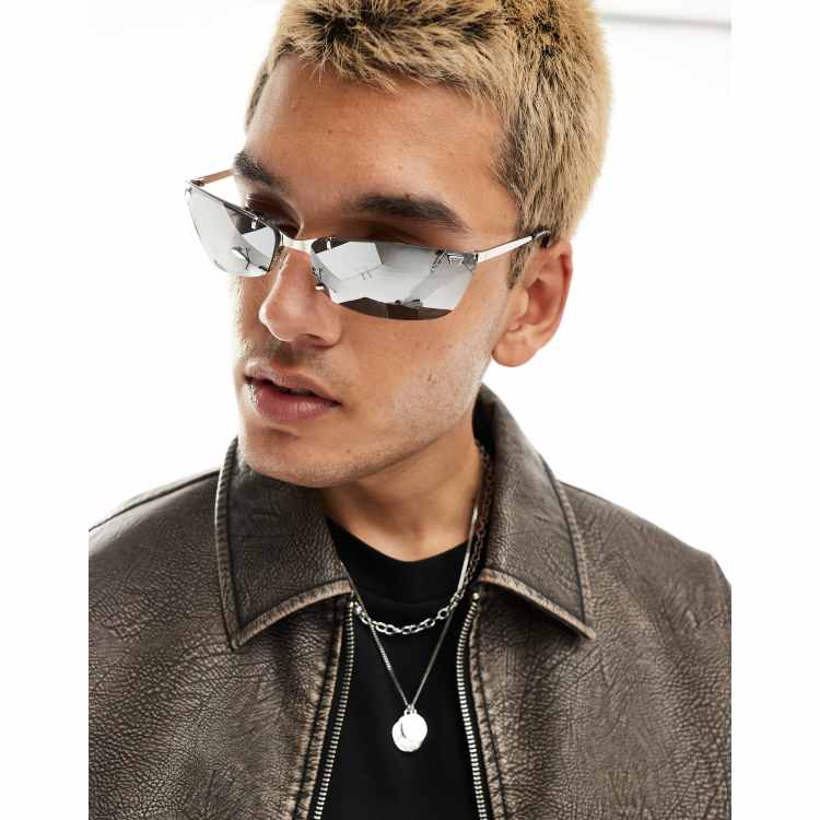 小物 archive miumiu rimless eyewear y2k archive miumiu rimless eyewear y2k（MIU MIU Round-frame gold