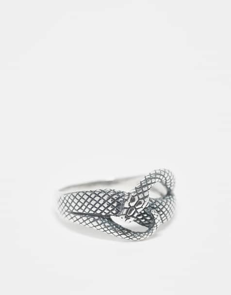 ASOS DESIGN – Ring aus Sterlingsilber mit gewickeltem Schlangendesign - view 1